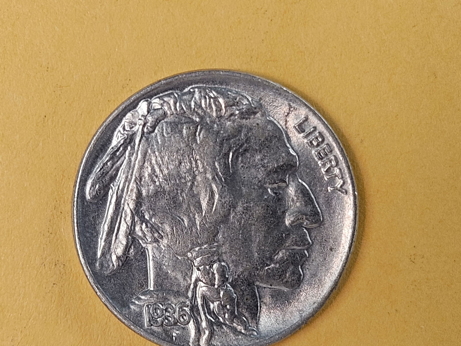Very Choice Brilliant Uncirculated 1936 Buffalo Nickel - 5