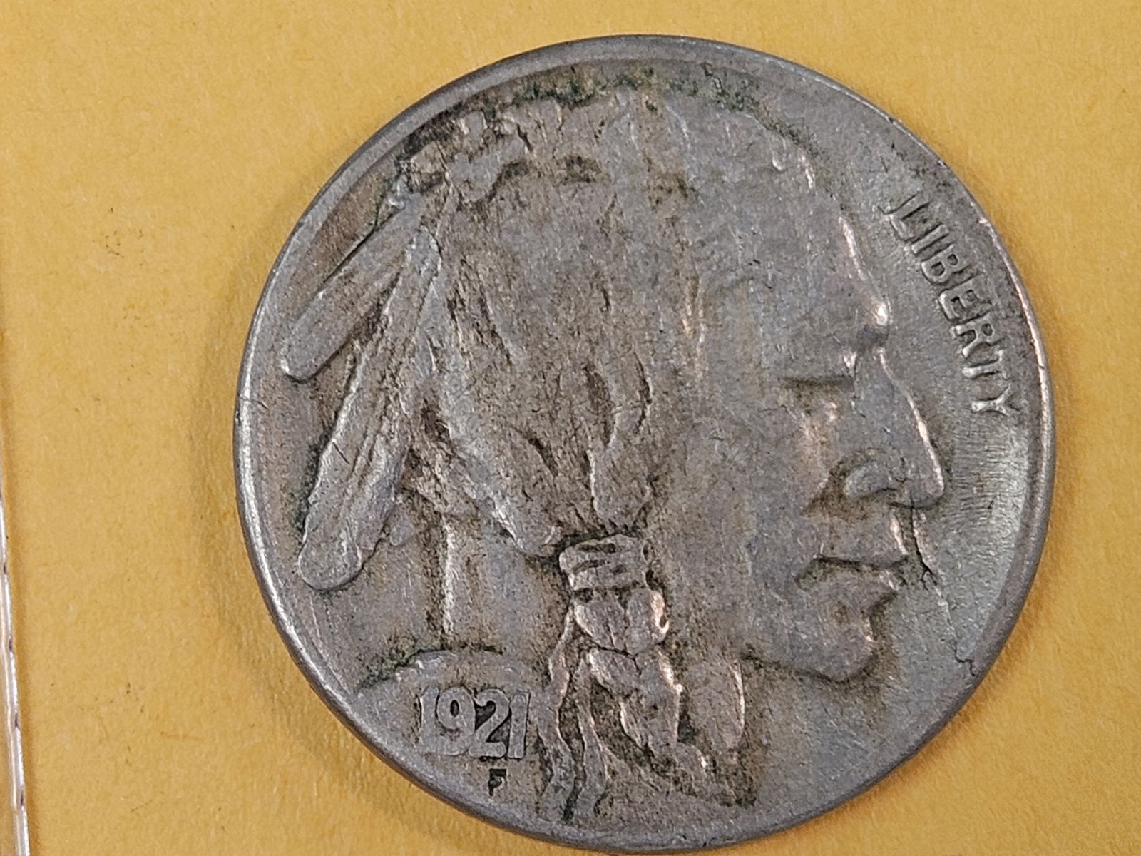 Better Date 1921-S Buffalo Nickel in Very Fine plus (1 of 4)