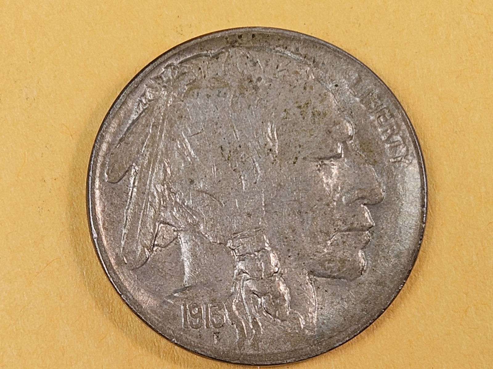 Key Date 1913-D Type 2 Buffalo Nickel: In About Uncirculated
