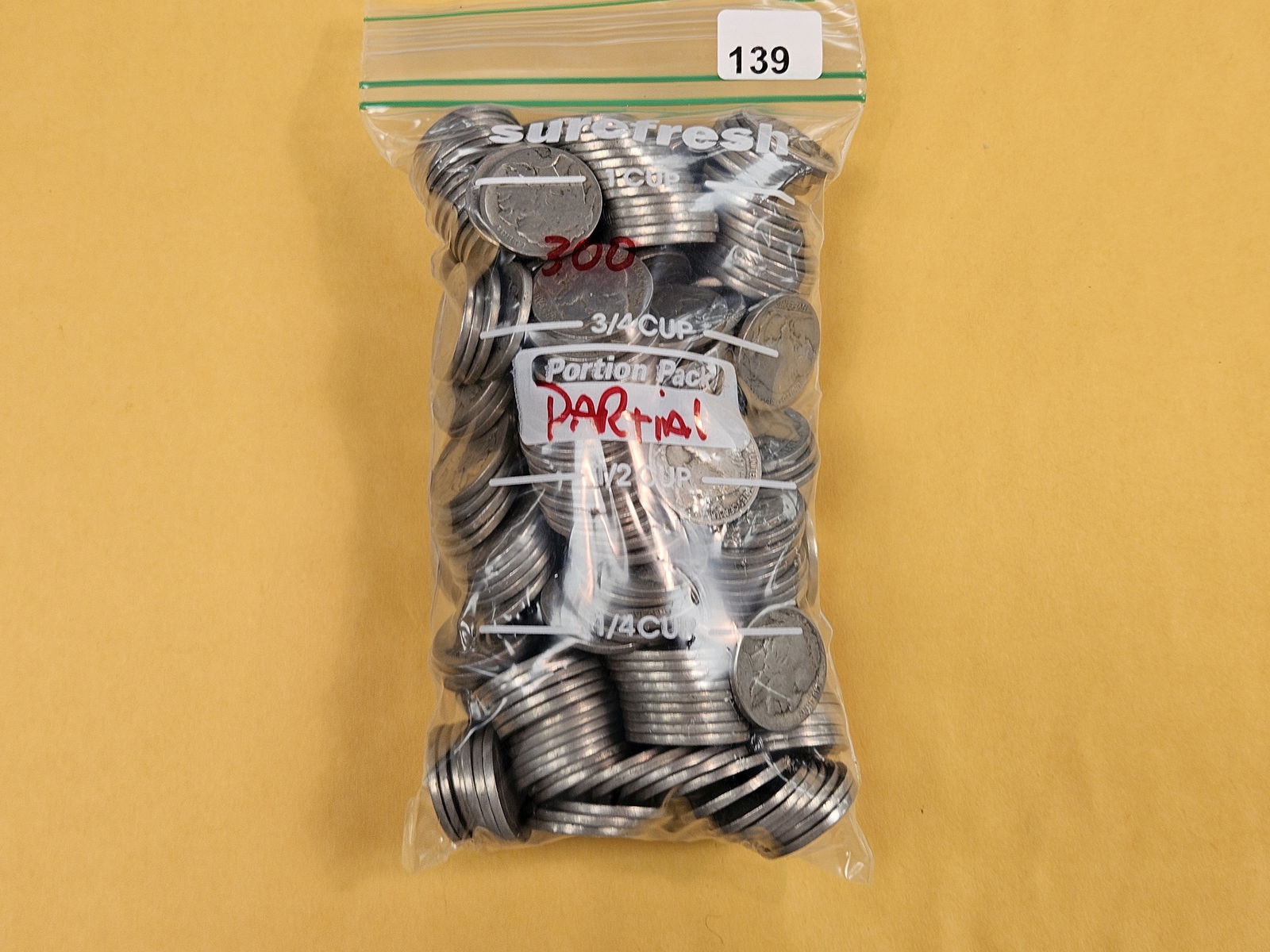 THREE Hundred Buffalo Nickels: Partial Dates 