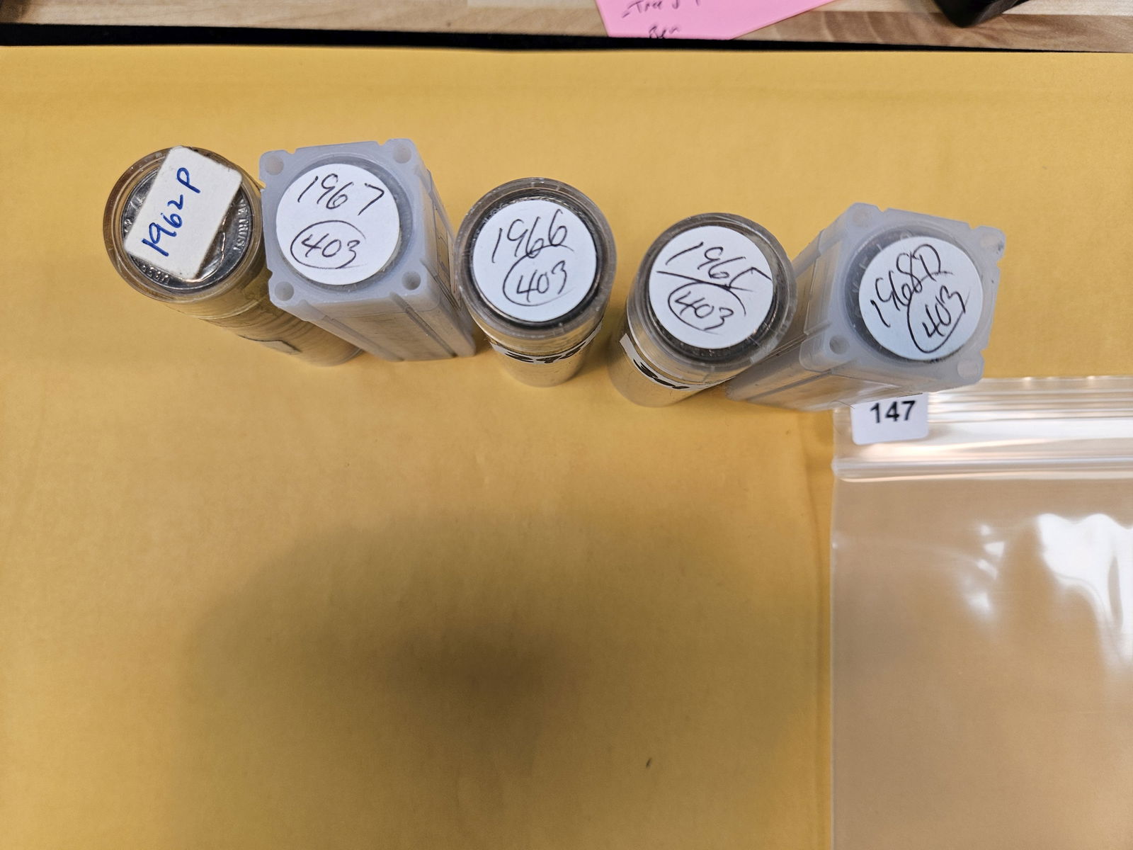 Five Rolls of Jefferson Nickels: All look Uncirculated. All unopened and unchecked by us 