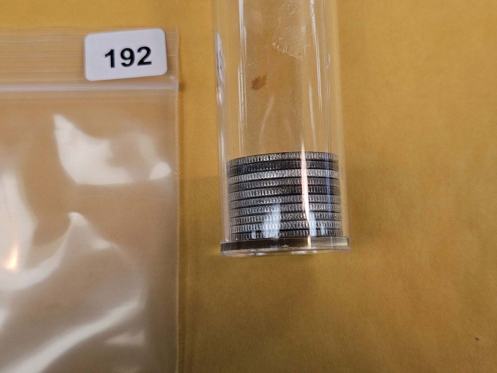 Ten Silver Washington quarters - 2