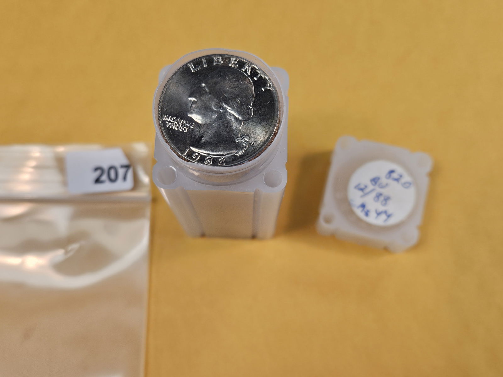 Key roll of 1982-D Brilliant Uncirculated Washington Quarters - 2