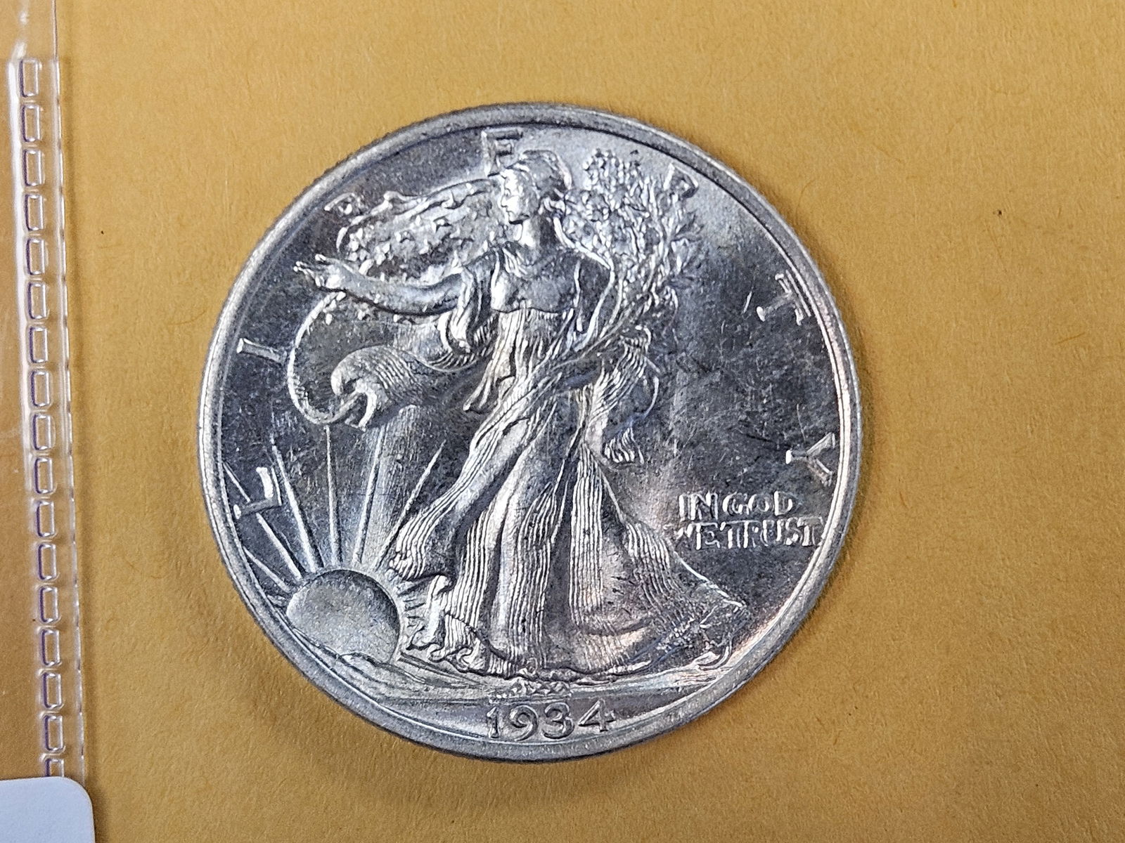 Choice Brilliant Uncirculated 1934 Walking Liberty half Dollar (1 of 8)