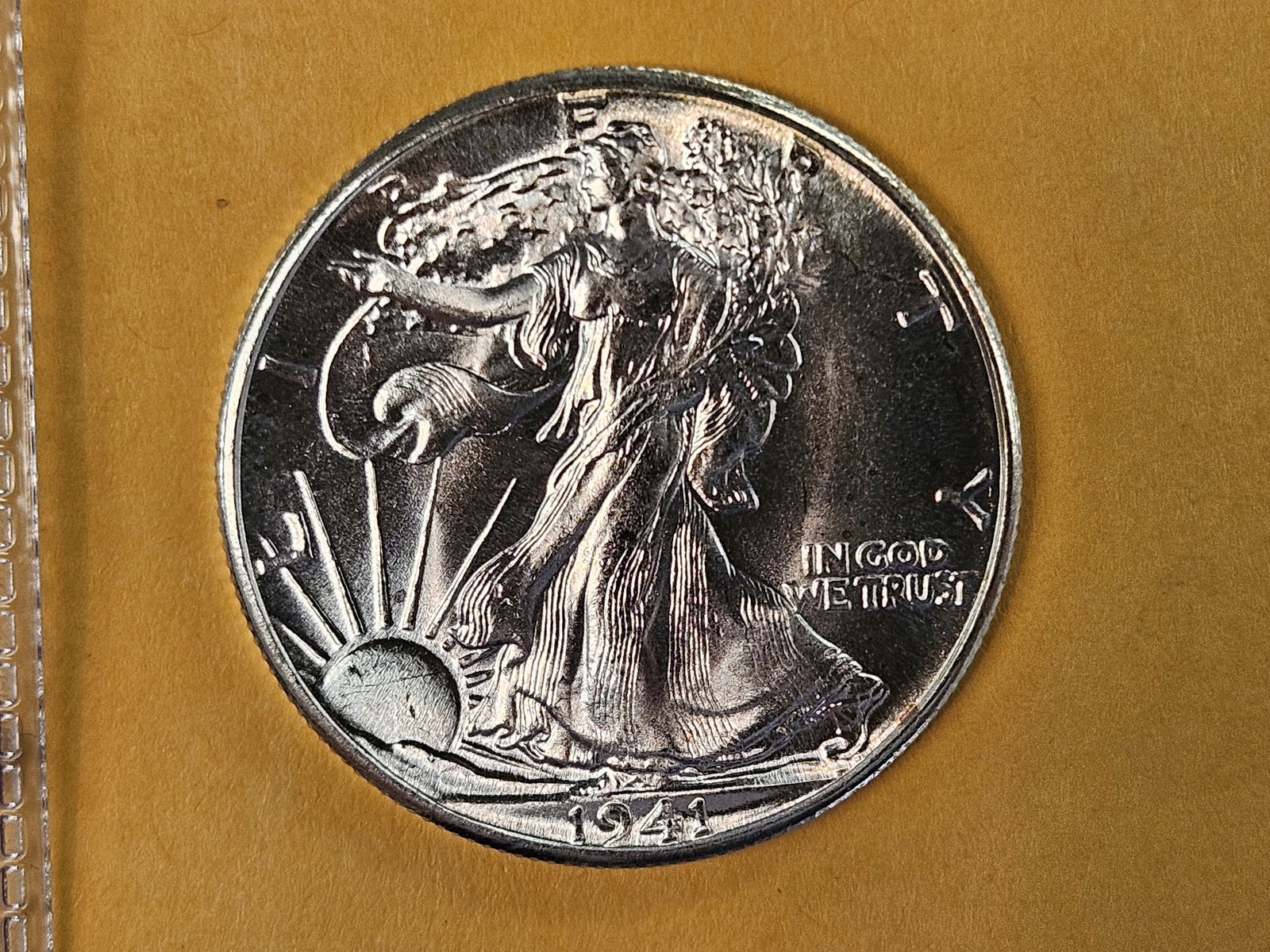 ** GEM BRILLIANT Uncirculated 1941 Walking Liberty Half Dollar - 5