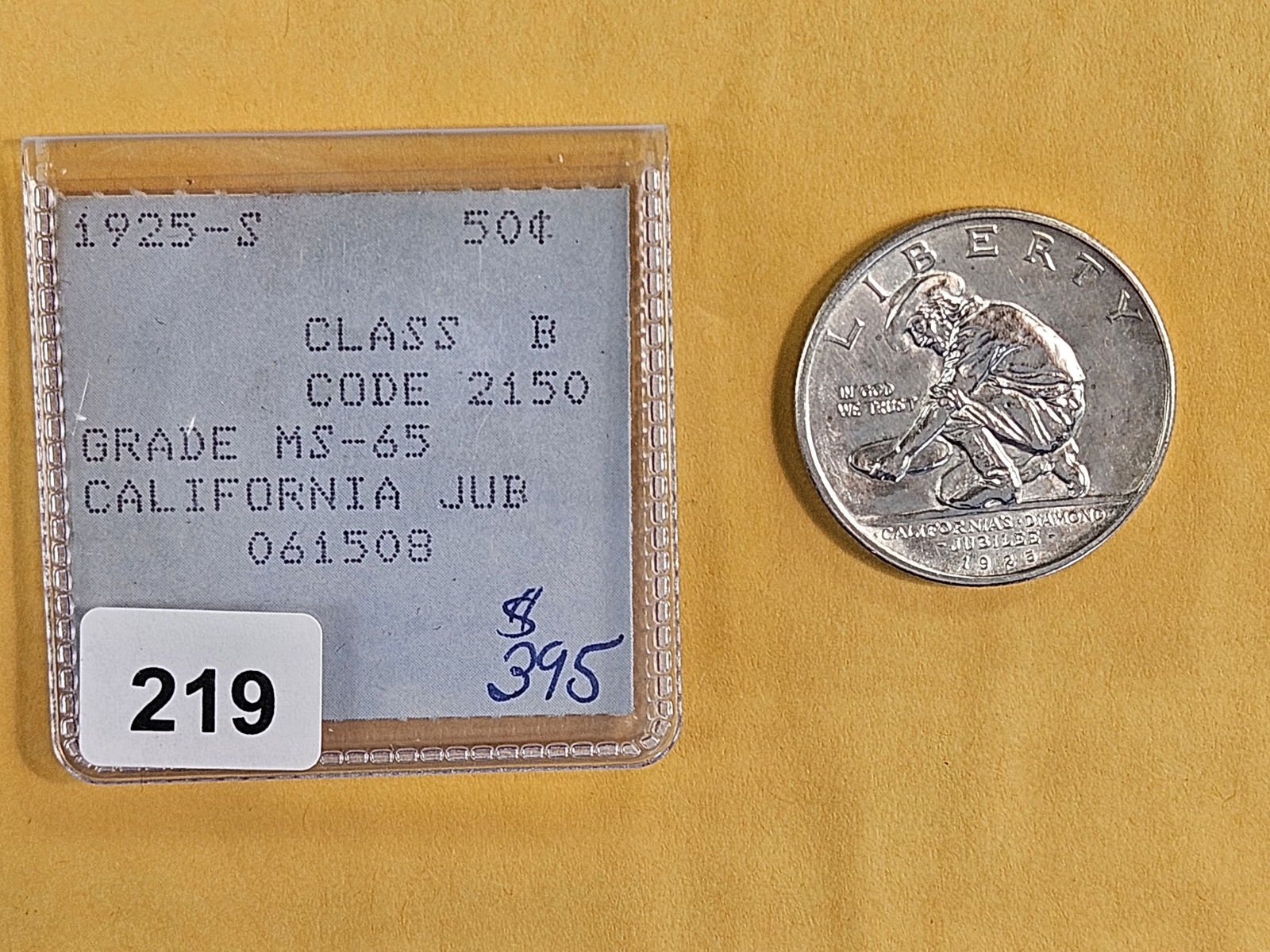 Gem Brilliant Uncirculated 1925-S silver Commemorative Half Dollar - 2