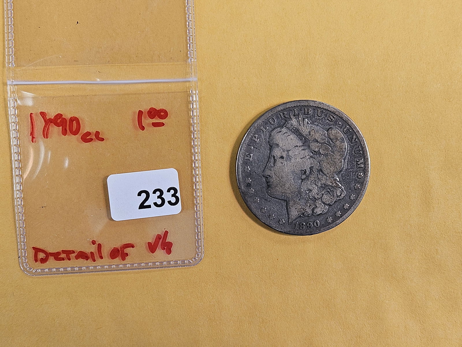 ** KEY DATE ** 1890-CC Morgan Dollar - 2
