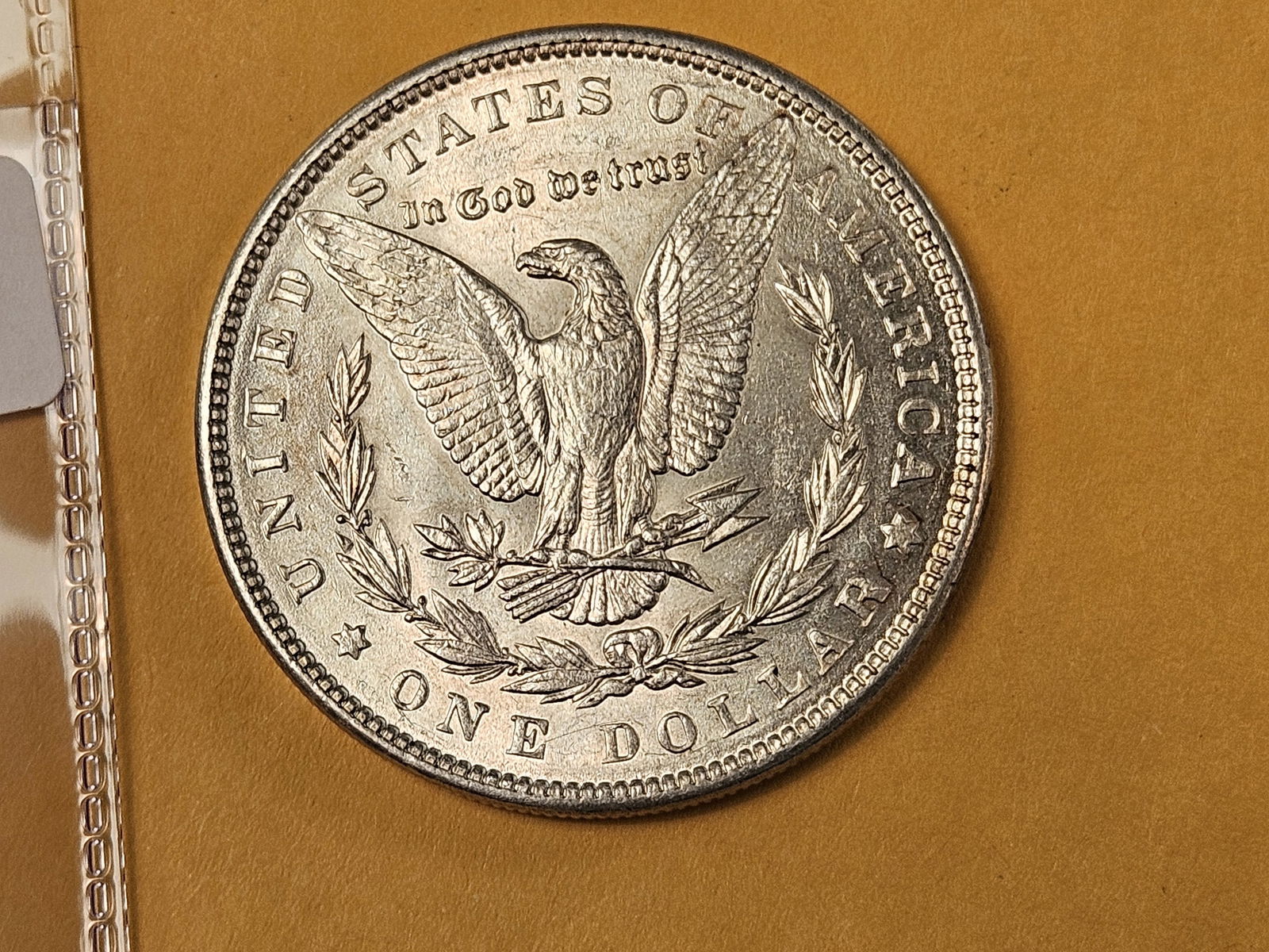 Choice Brilliant Uncirculated 1889 Morgan silver Dollar - 3