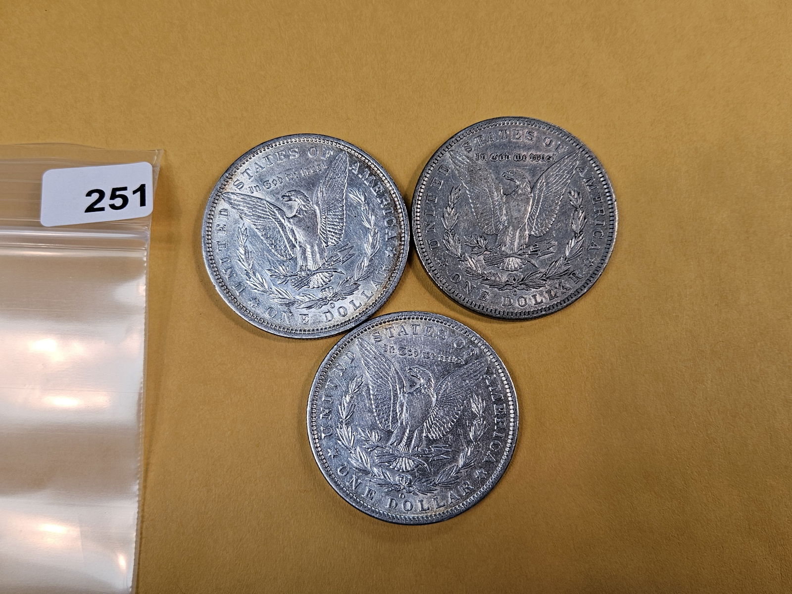 Three Morgan Silver Dollars - 2