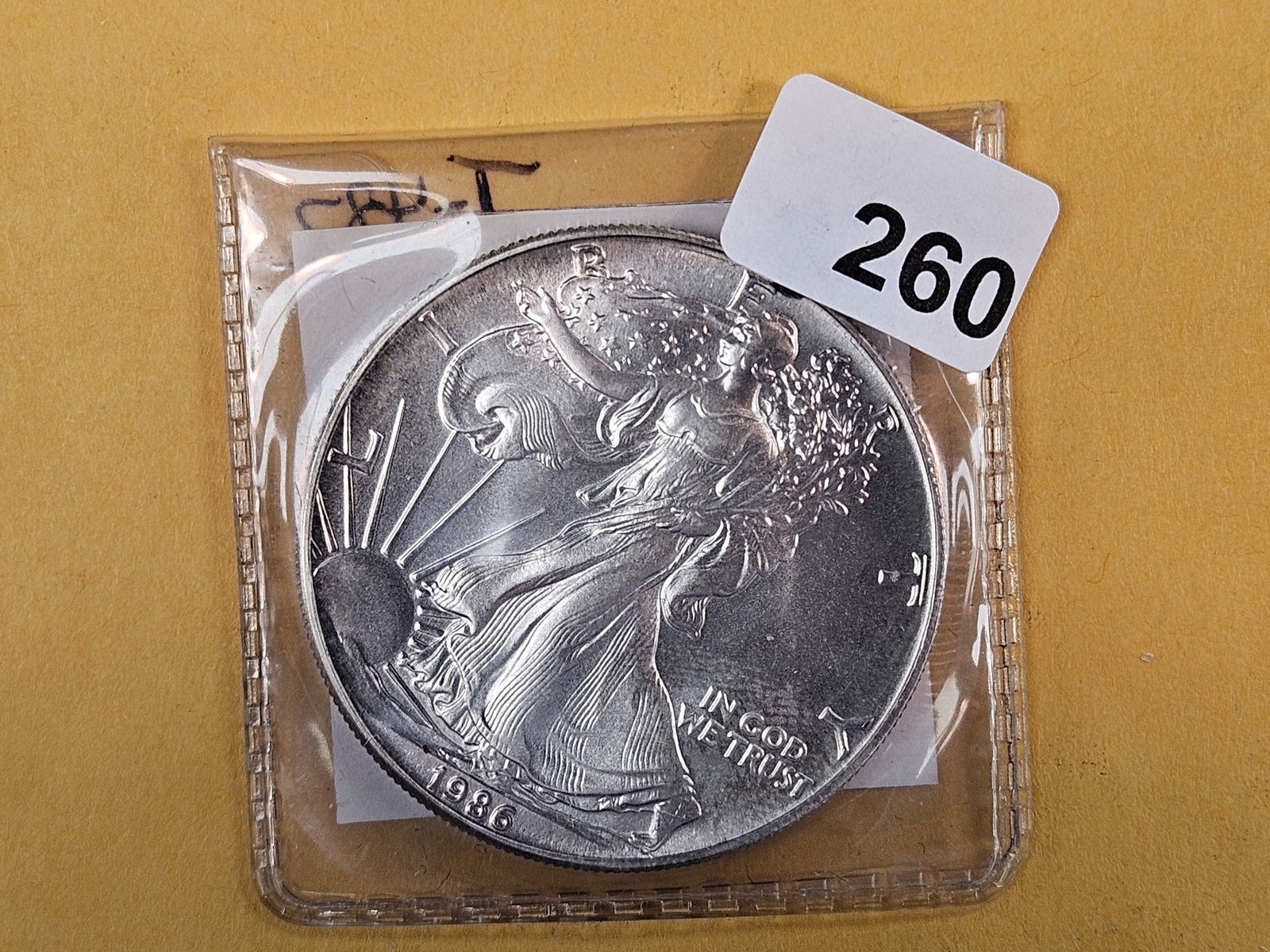 KEY DATE! GEM Brilliant Uncirculated 1986 American Silver Eagle: First year Issue! 
