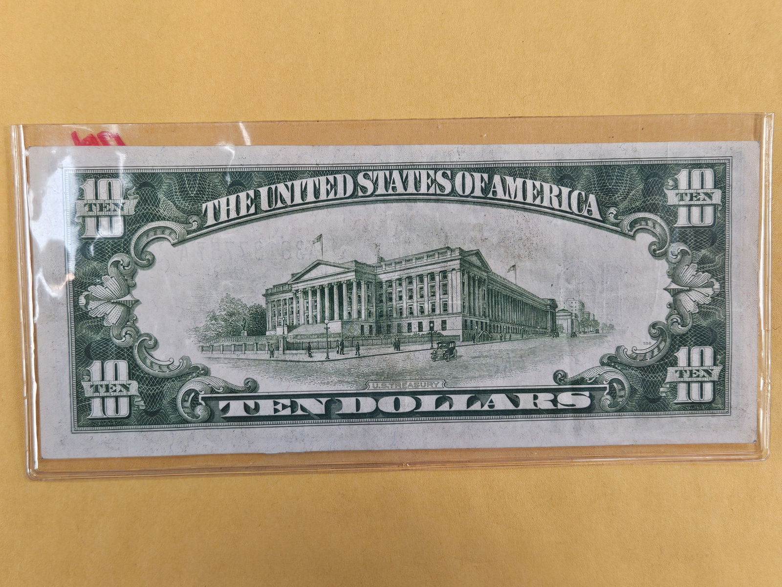 Crisp XF-AU Ten Dollar Silver Certificate - 2