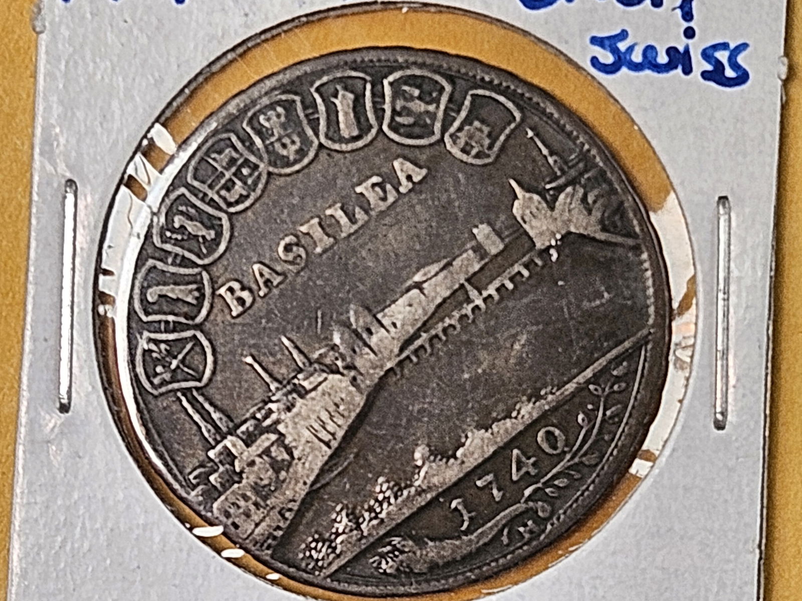 1740 Basil Swiss silver city view: Think it's considered a medal?