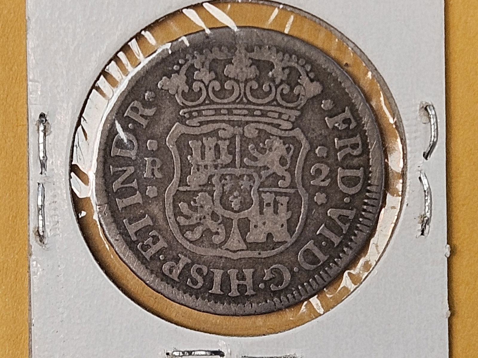 1756 m Mexico silver 2 reals in Fine - 3