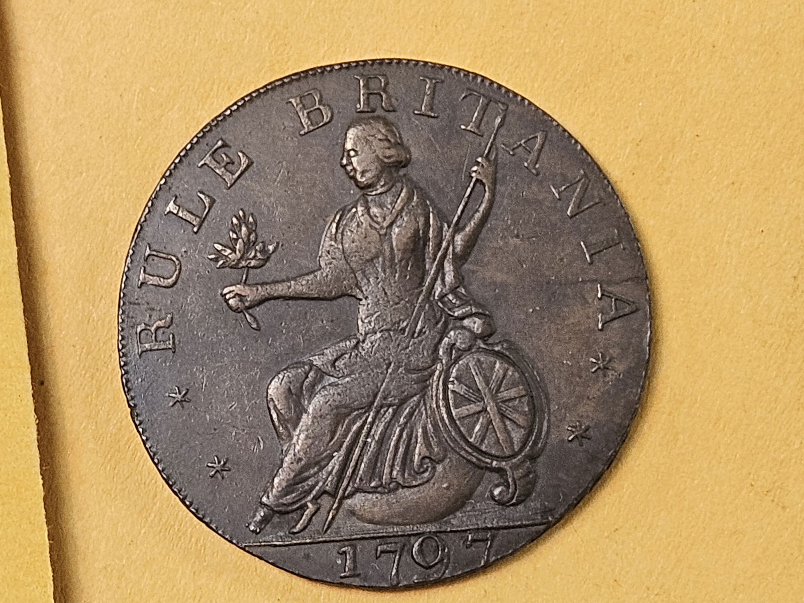 CONDER TOKEN! 1797 Copper half penny: General Convenience. Middlesex 