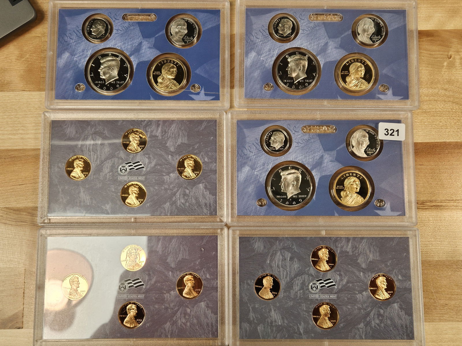 Six US Proof Sets (1 of 2)