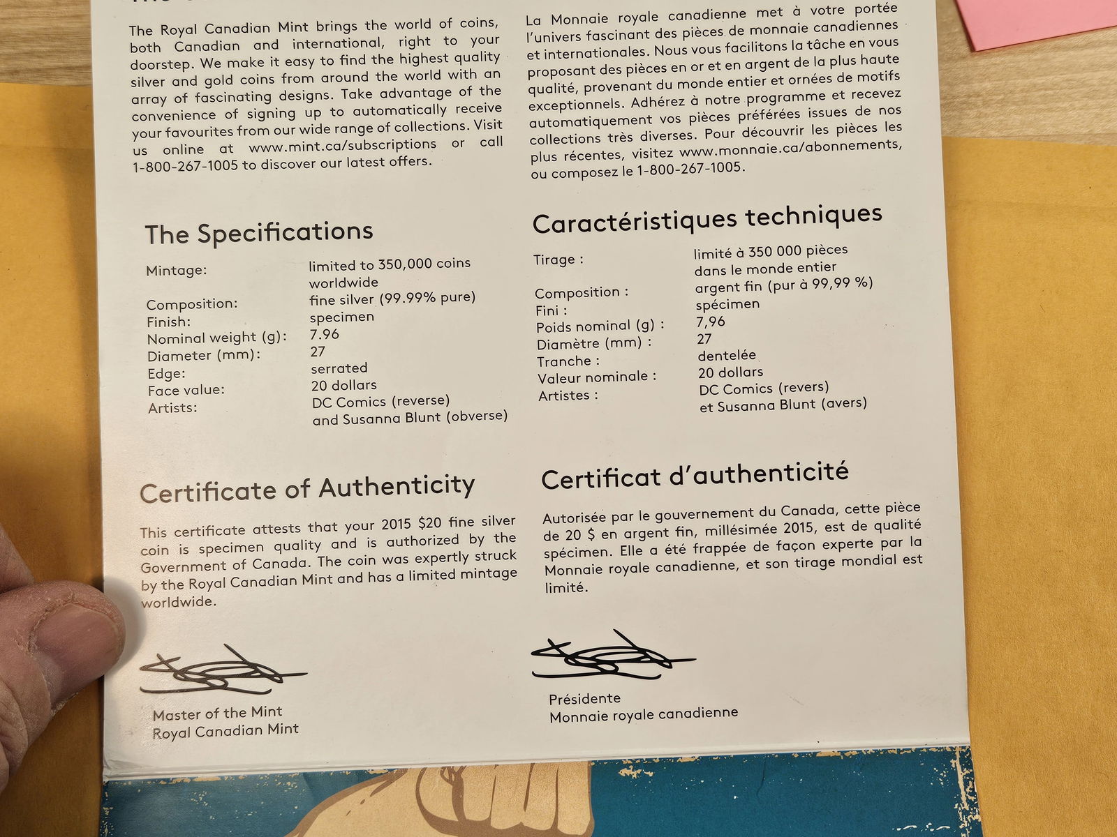 GEM 2015 Canada Silver 2-coin Set - 2