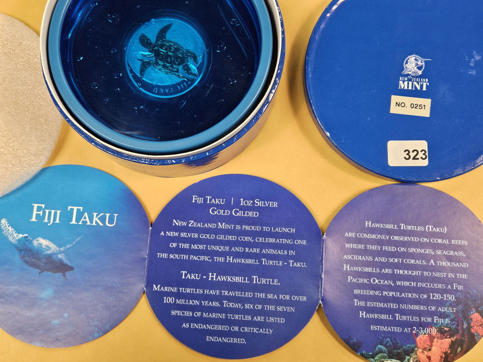 GEM 2010 Fiji Silver (gold-gilded) Proof Two Dollars - 2