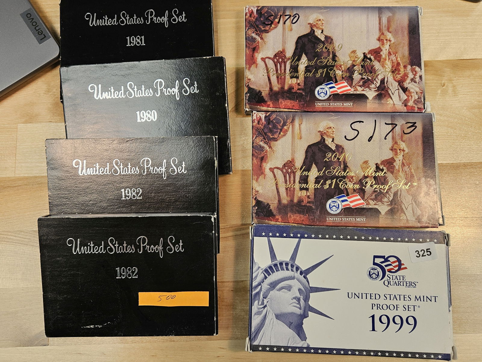 Seven mixed US Proof Sets: In OGP 