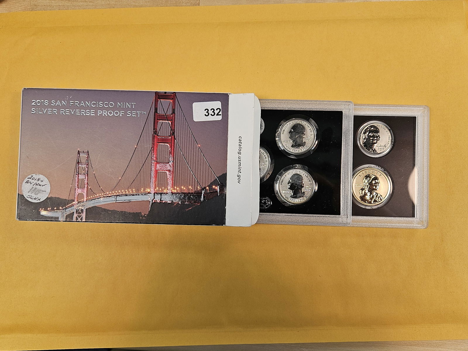 2018 San Francisco SILVER REVERSE Proof Set (1 of 1)