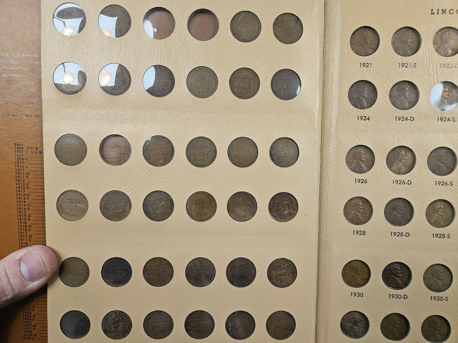 Mostly complete Lincoln Cent album - 10