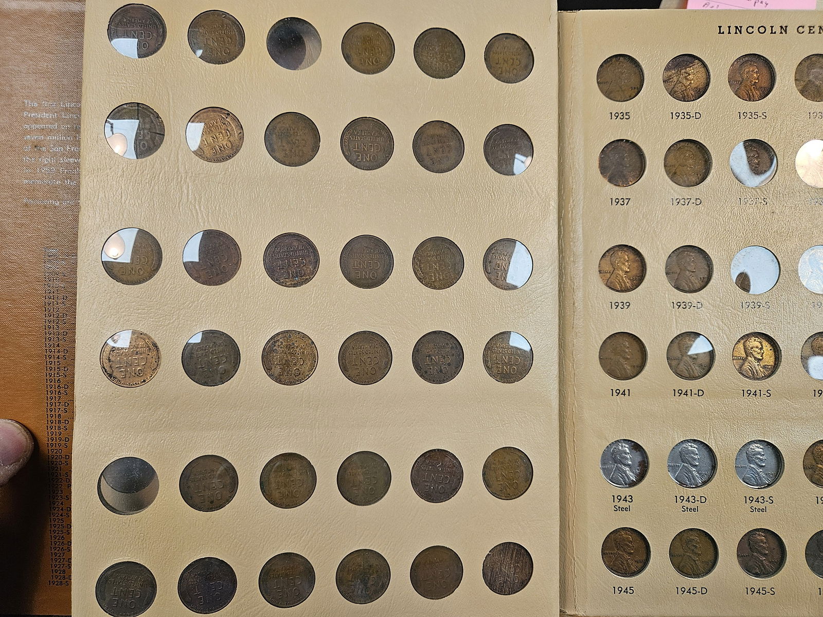 Mostly complete Lincoln Cent album - 15