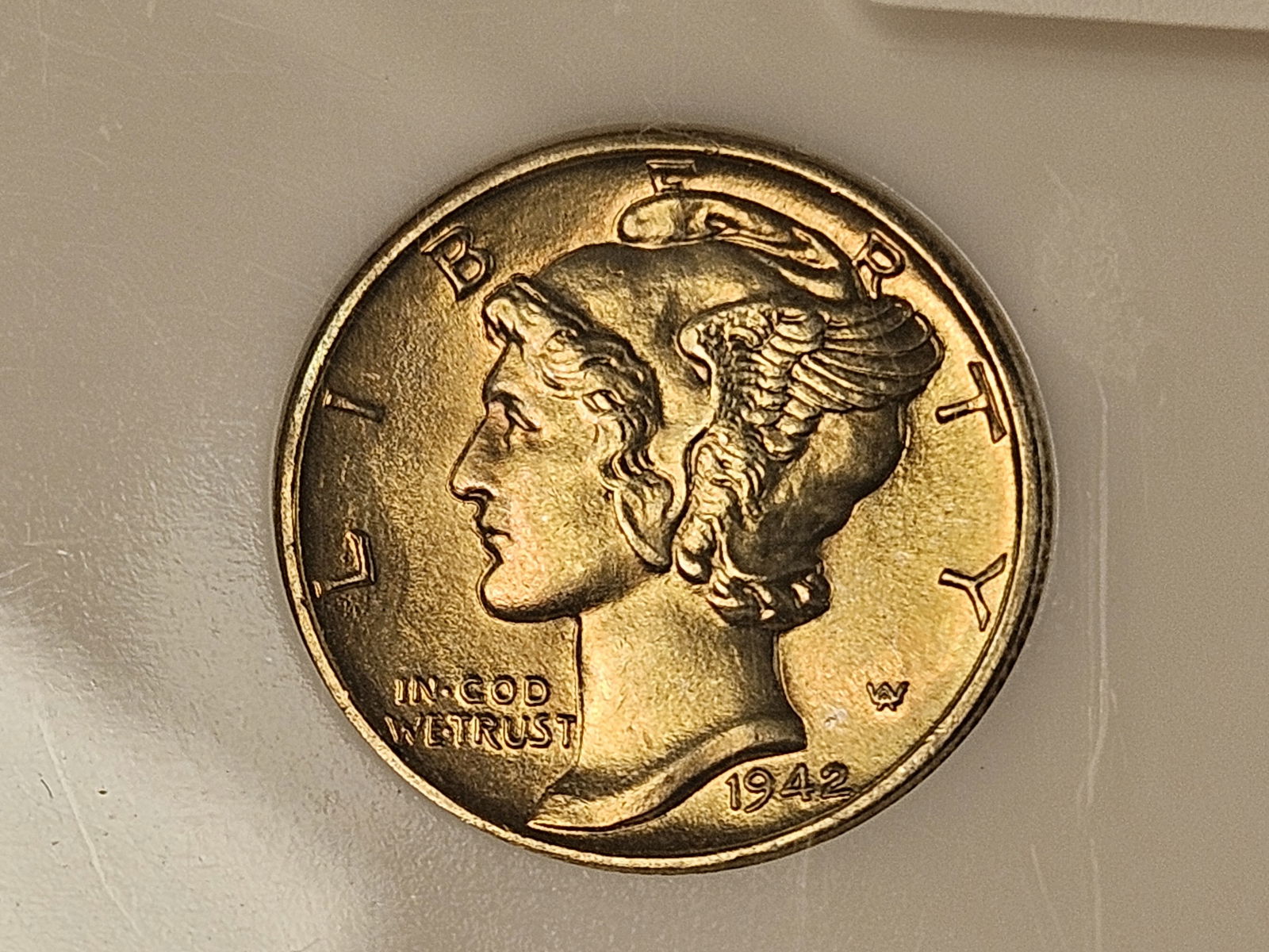 Superb GEM! PCI 1942 Mercury Dime in Mint State 67 FB - 3