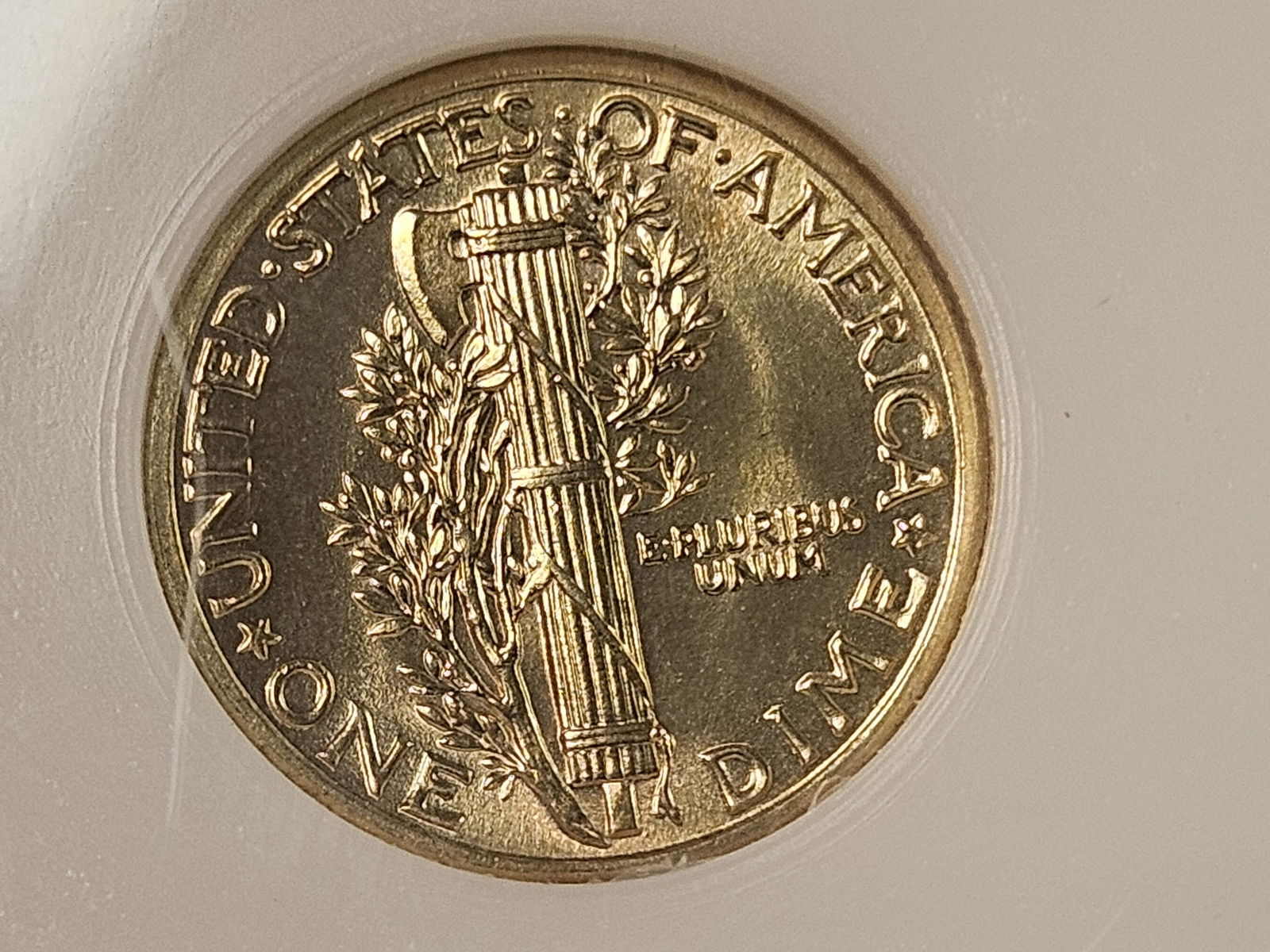 Superb GEM! PCI 1942 Mercury Dime in Mint State 67 FB - 8