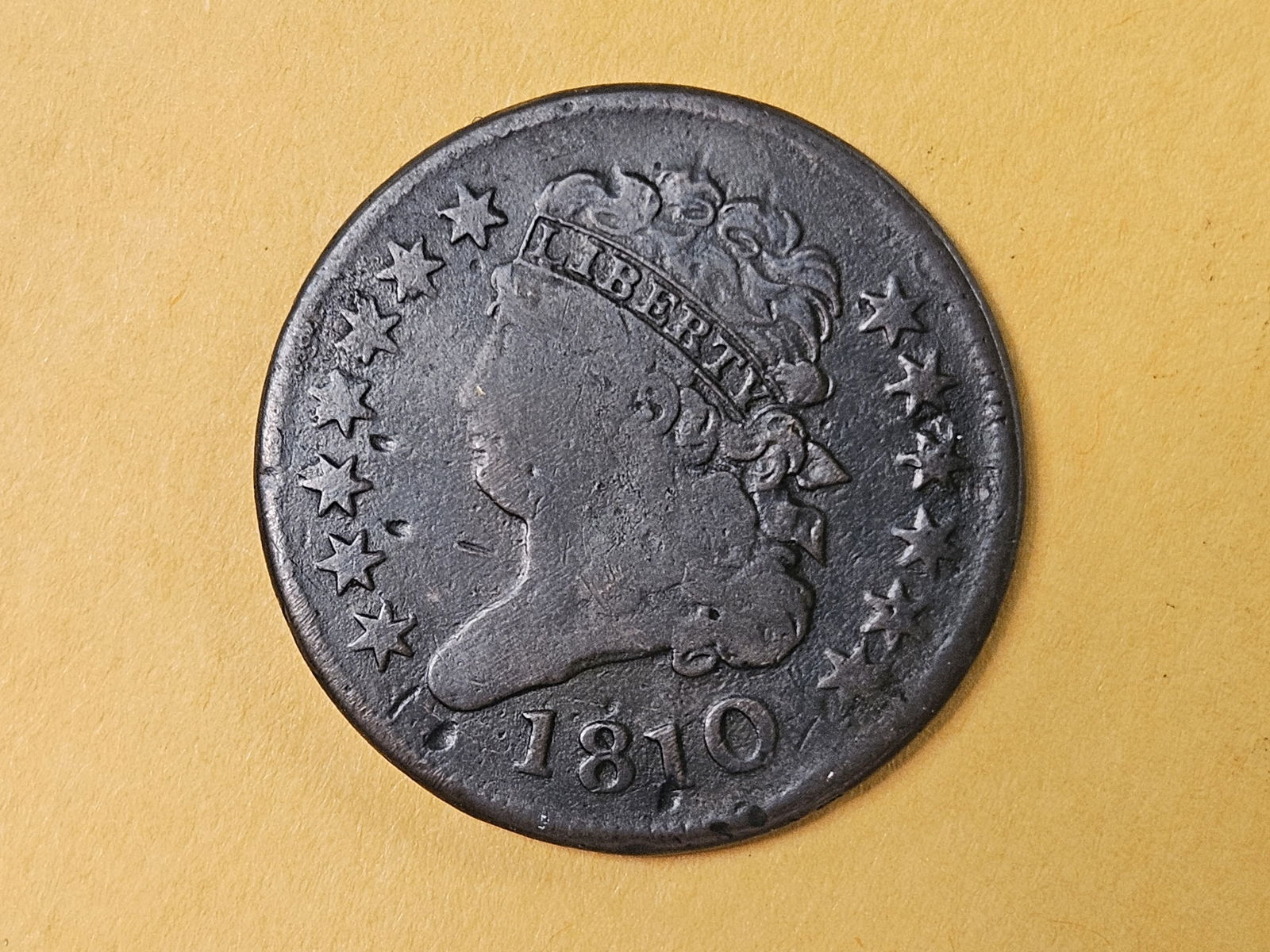 1810 Classic head Half Cent in Very Good (1 of 5)
