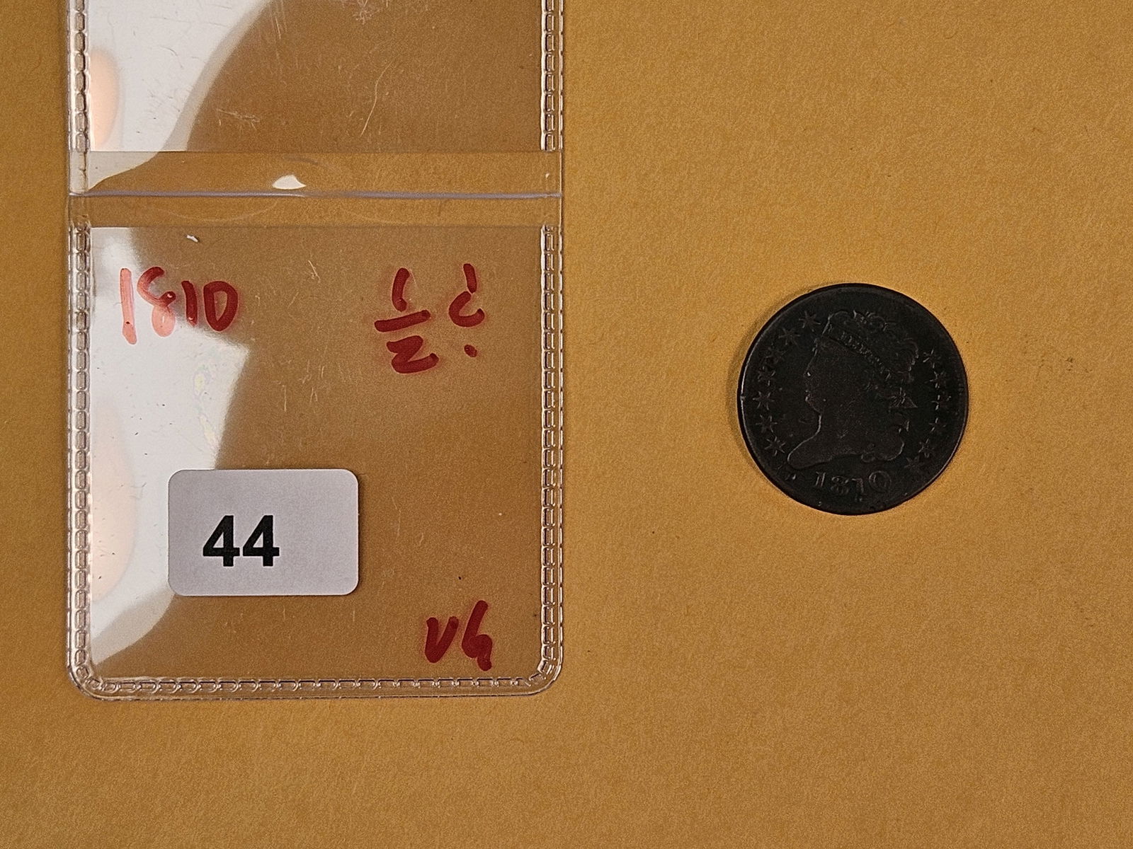 1810 Classic head Half Cent in Very Good - 2