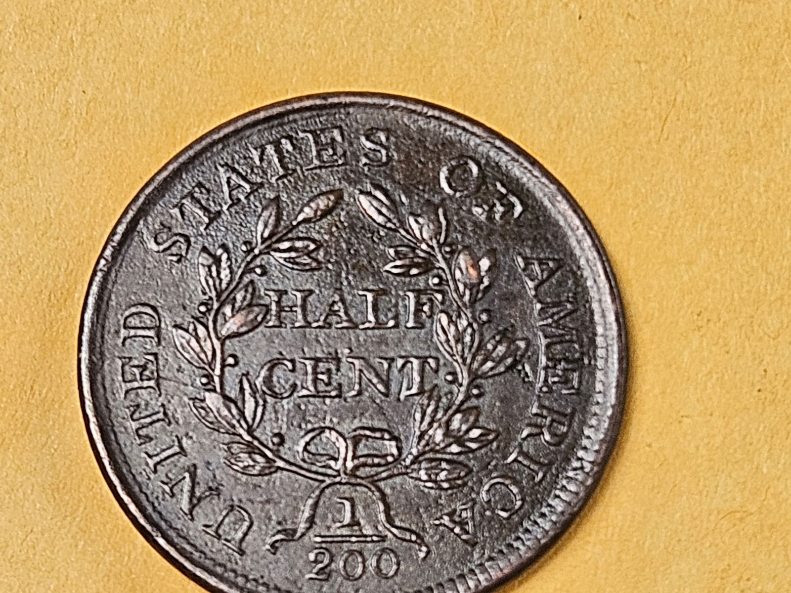 * 1804 Draped Bust Half Cent in Extra Fine - details - 5