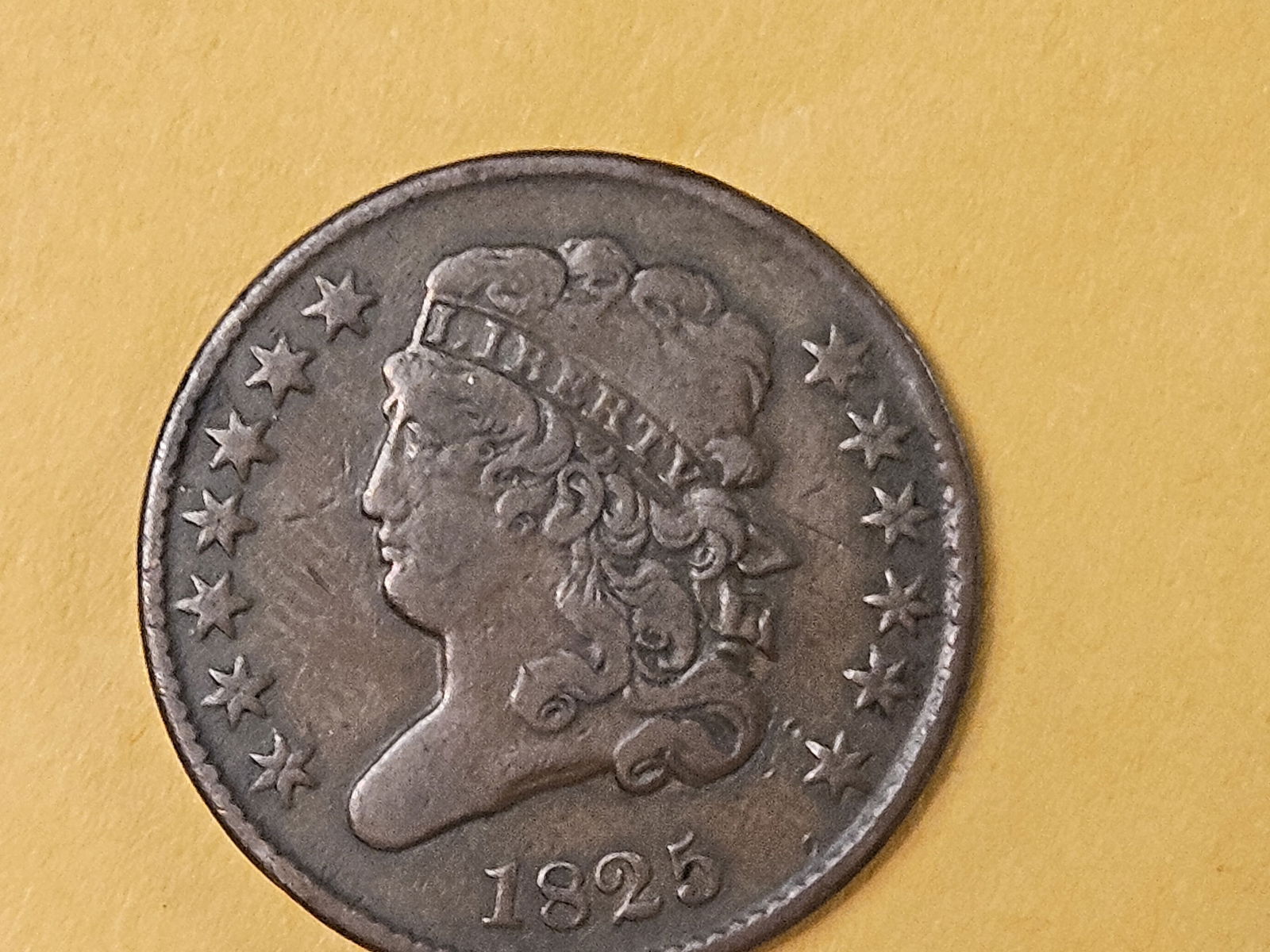 1825 Classic Head Half Cent in Very Fine - 3