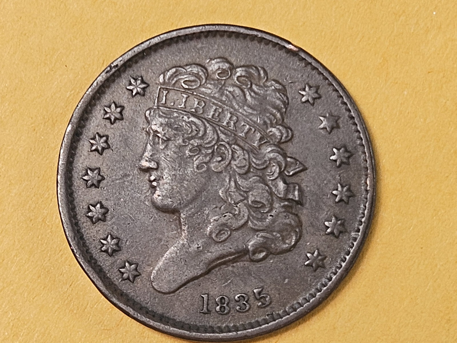 1835 Classic Head Half Cent in Extra Fine (1 of 6)