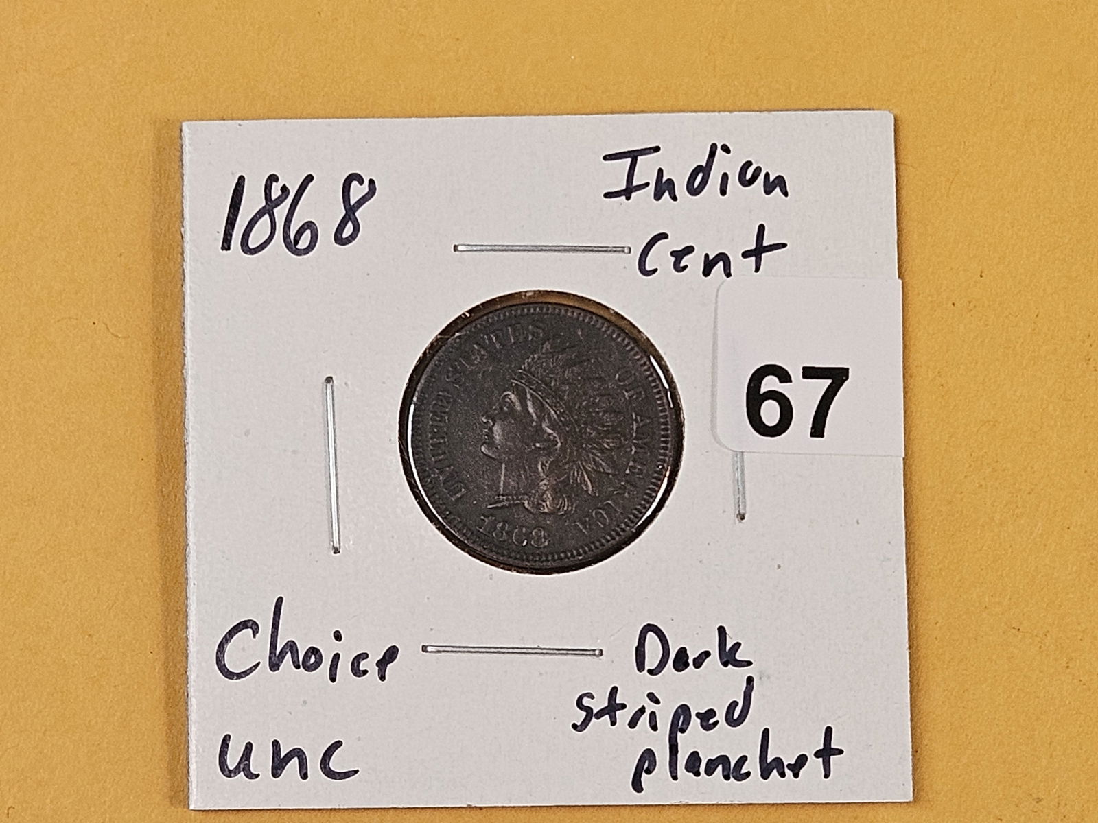 * Semi-Key 1868 Indian cent in Choice Uncirculated! - 2