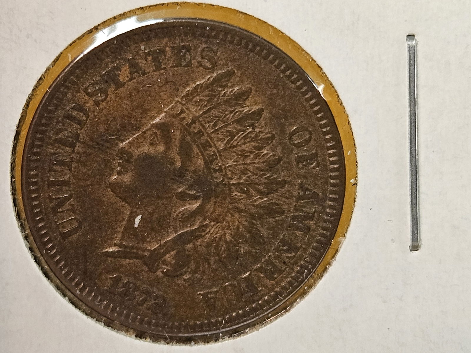 * Semi-Key 1872 Indian Cent in Extra Fine - 6
