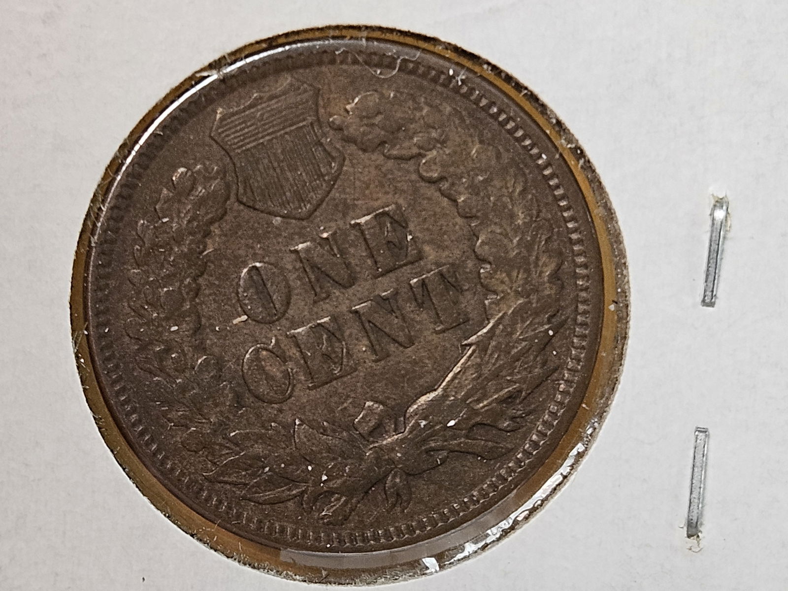 * Semi-Key 1872 Indian Cent in Extra Fine - 9