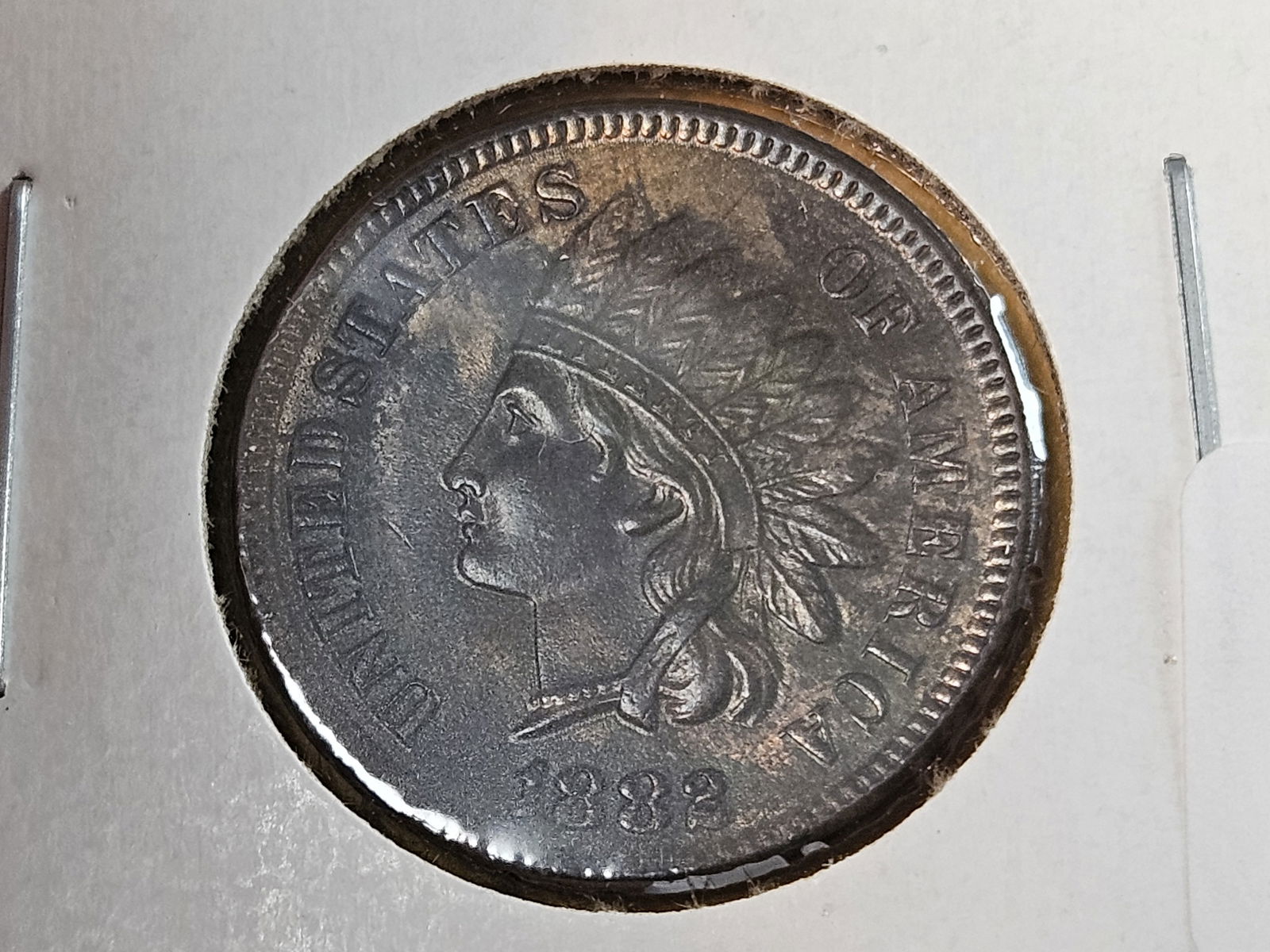 * VERY Choice to GEM Uncirculated 1882 Indian Cent: Toned. Great looking coin! 