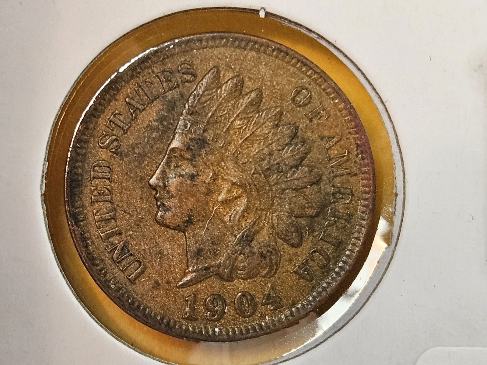 Choice Uncirculated 1904 Indian Cent: Little bit of toning