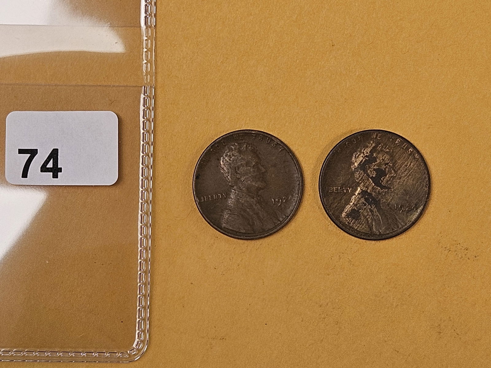 Two Semi-Key 1924-D Wheat cents - 2