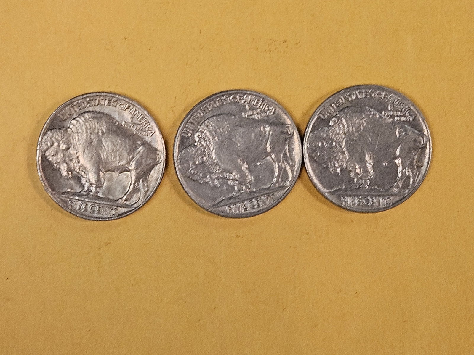 Three Choice Brilliant Uncirculated Buffalo Nickels - 5