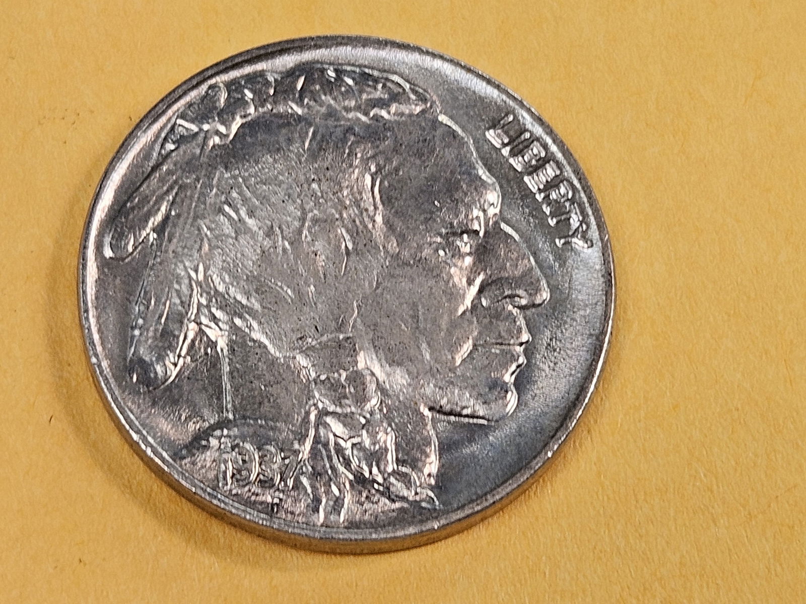 GEM Brilliant Uncirculated 1937 Buffalo Nickel - 3