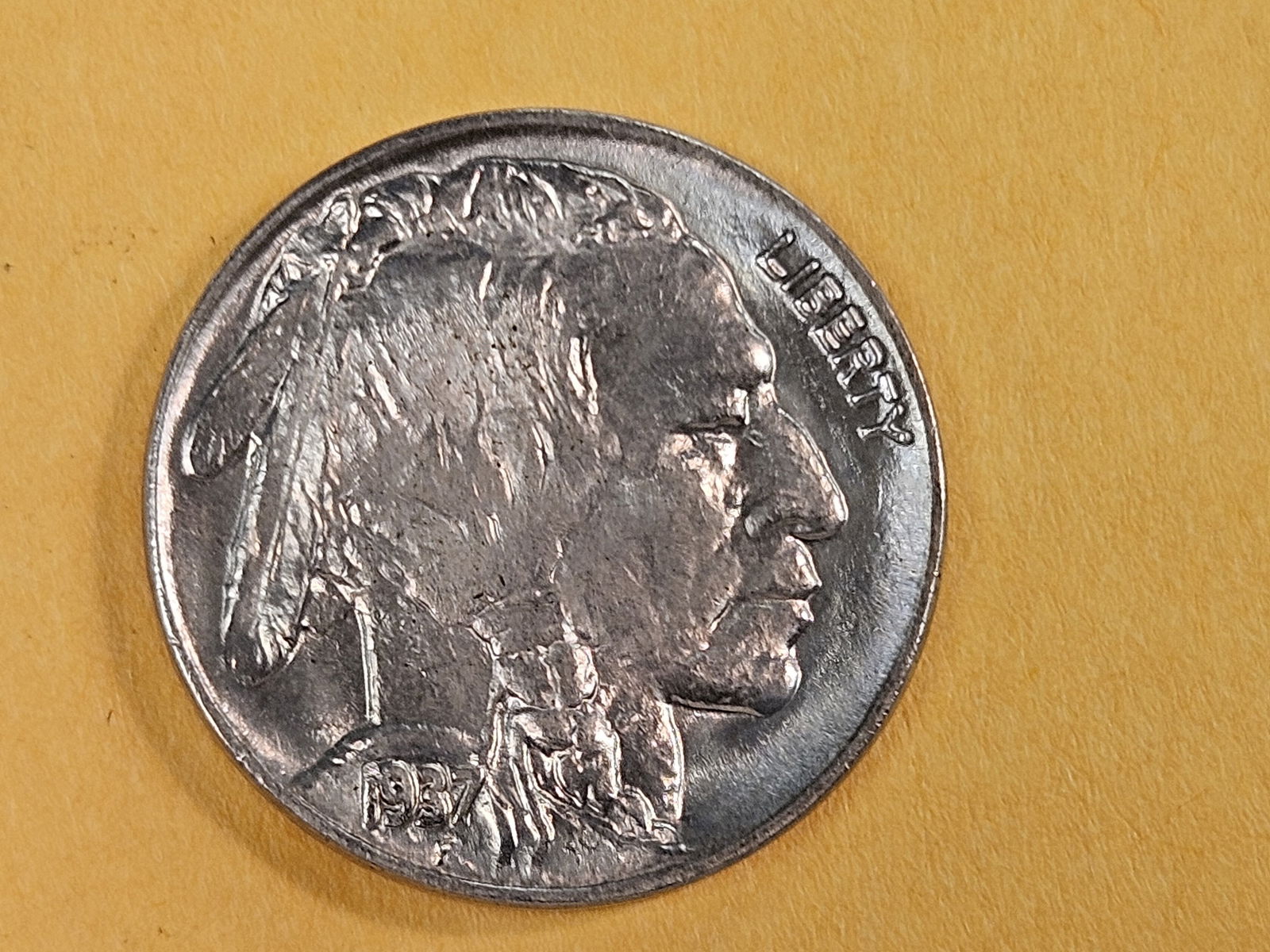 GEM Brilliant Uncirculated 1937 Buffalo Nickel - 4