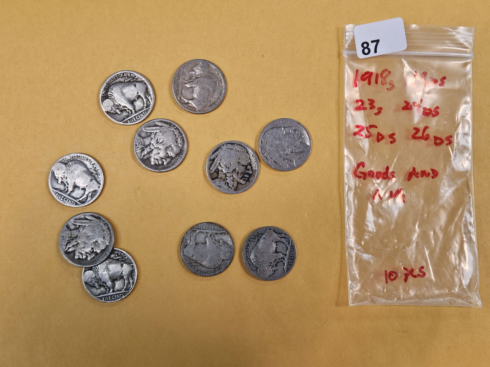 Ten Better date and Semi-Key Buffalo Nickels (1 of 2)
