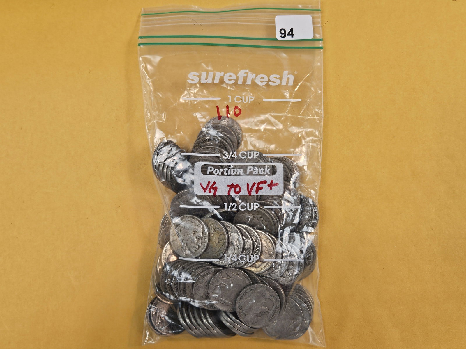 ONE HUNDRED Ten Buffalo Nickels (1 of 1)