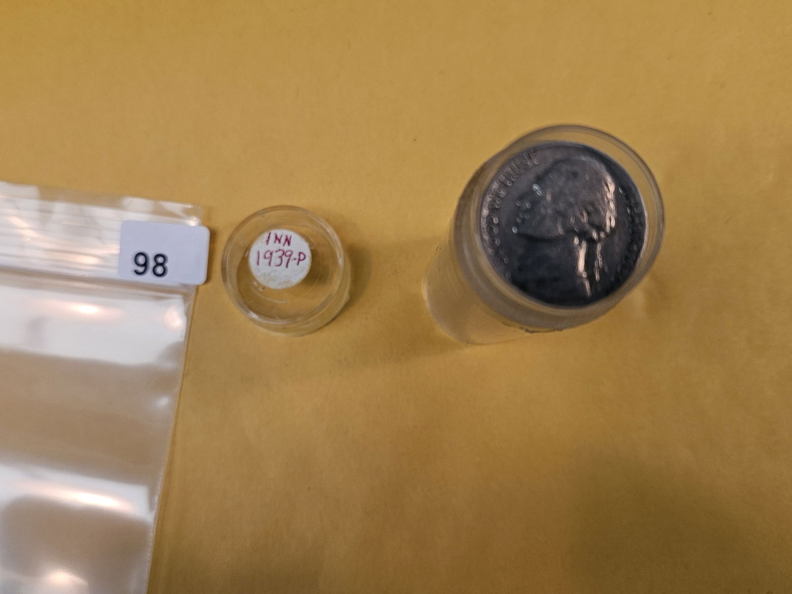 * Semi-Key roll of 1939 Jefferson Nickels: All likely circulated. Unchecked by us