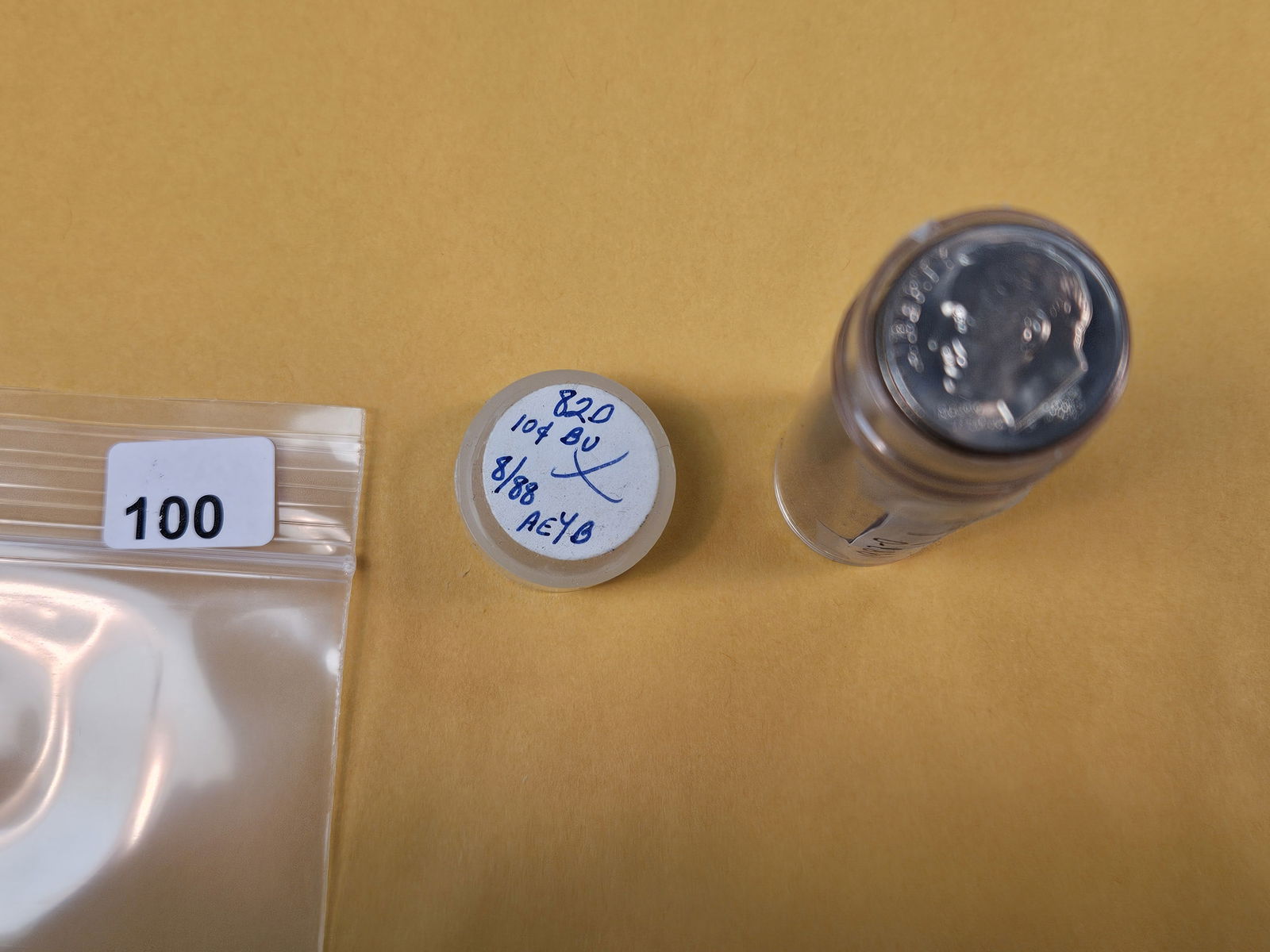 KEY DATE ROLL! GEM Brilliant Uncirculated Roll of 1982-D Roosevelt Dimes: Top couple are gem. Rest unsearched by us 