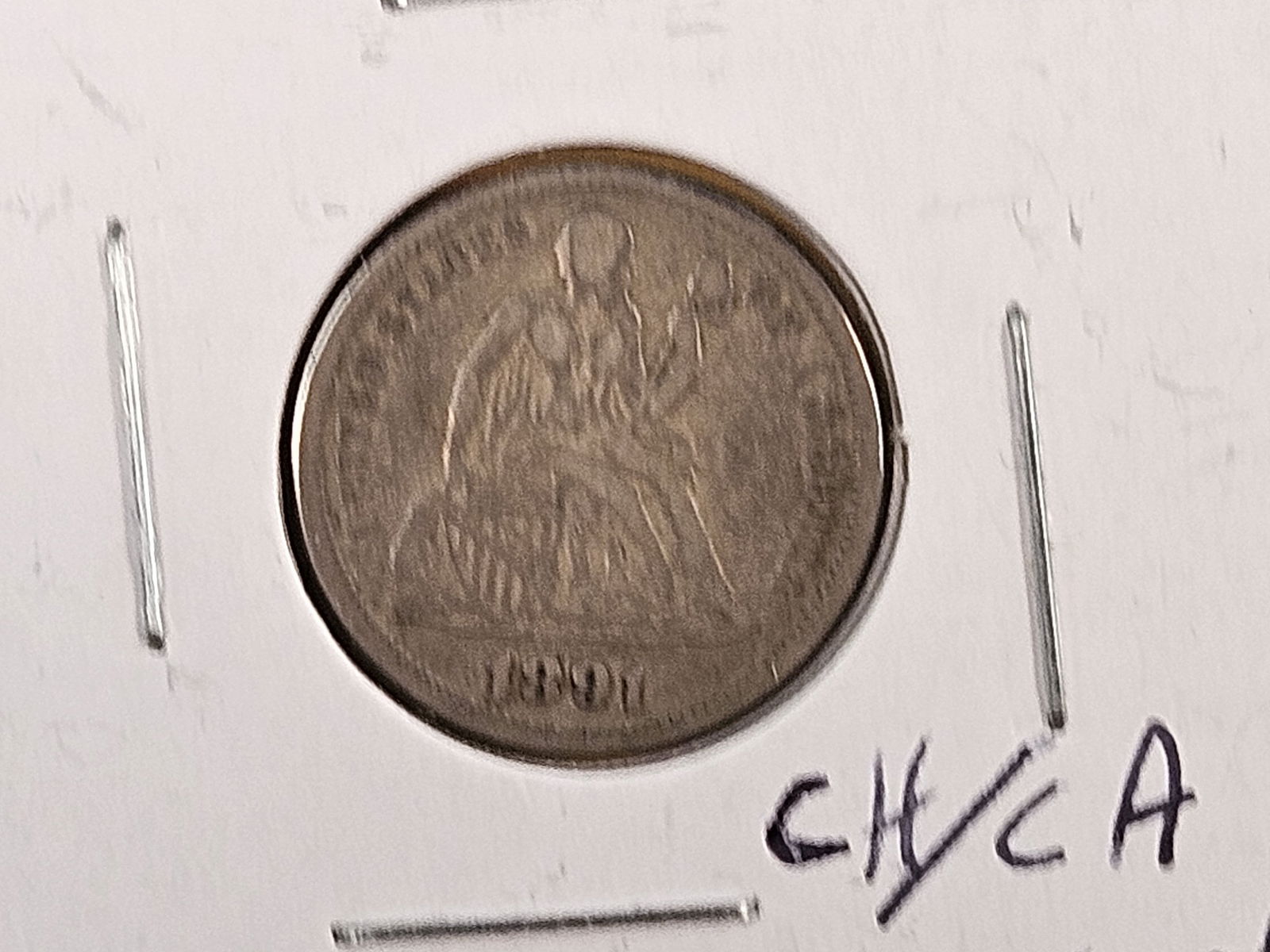 Three Seated Liberty Silver Dimes - 3