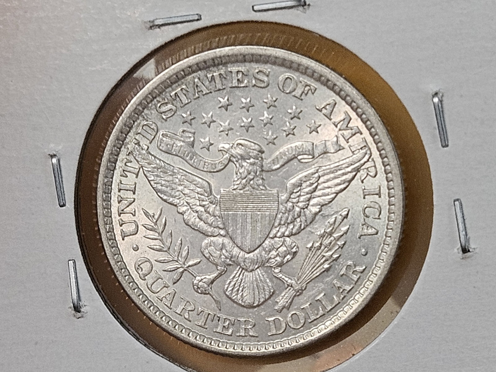 Choice Brilliant Uncirculated 1899 Barber silver Quarter - 13