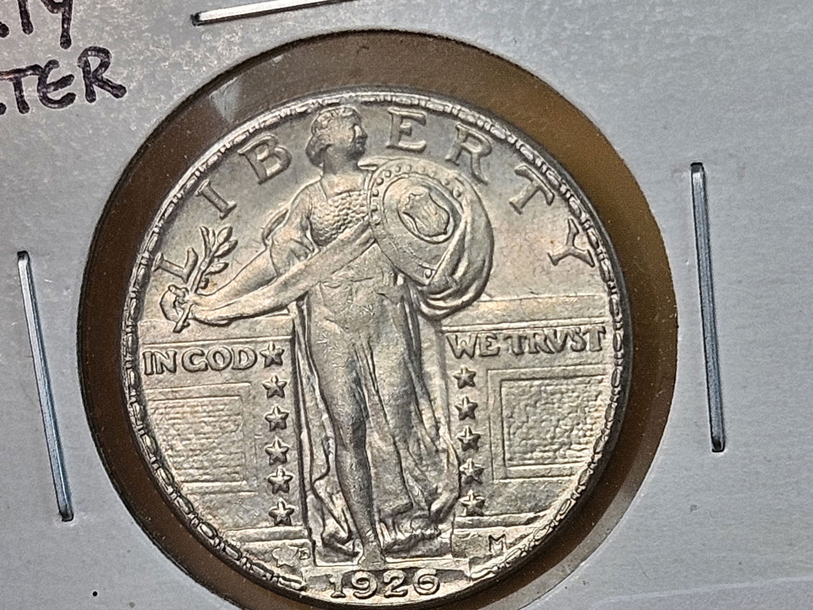 Choice Brilliant AU-BU 1926-D Standing Liberty Quarter - 8