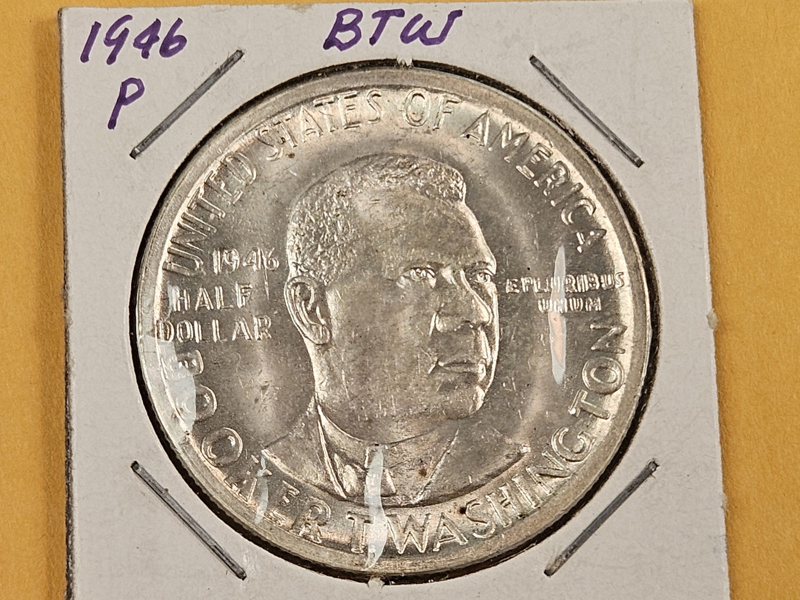 Very Choice Brilliant Uncirculated 1946 Commemorative Silver Half Dollar - 3