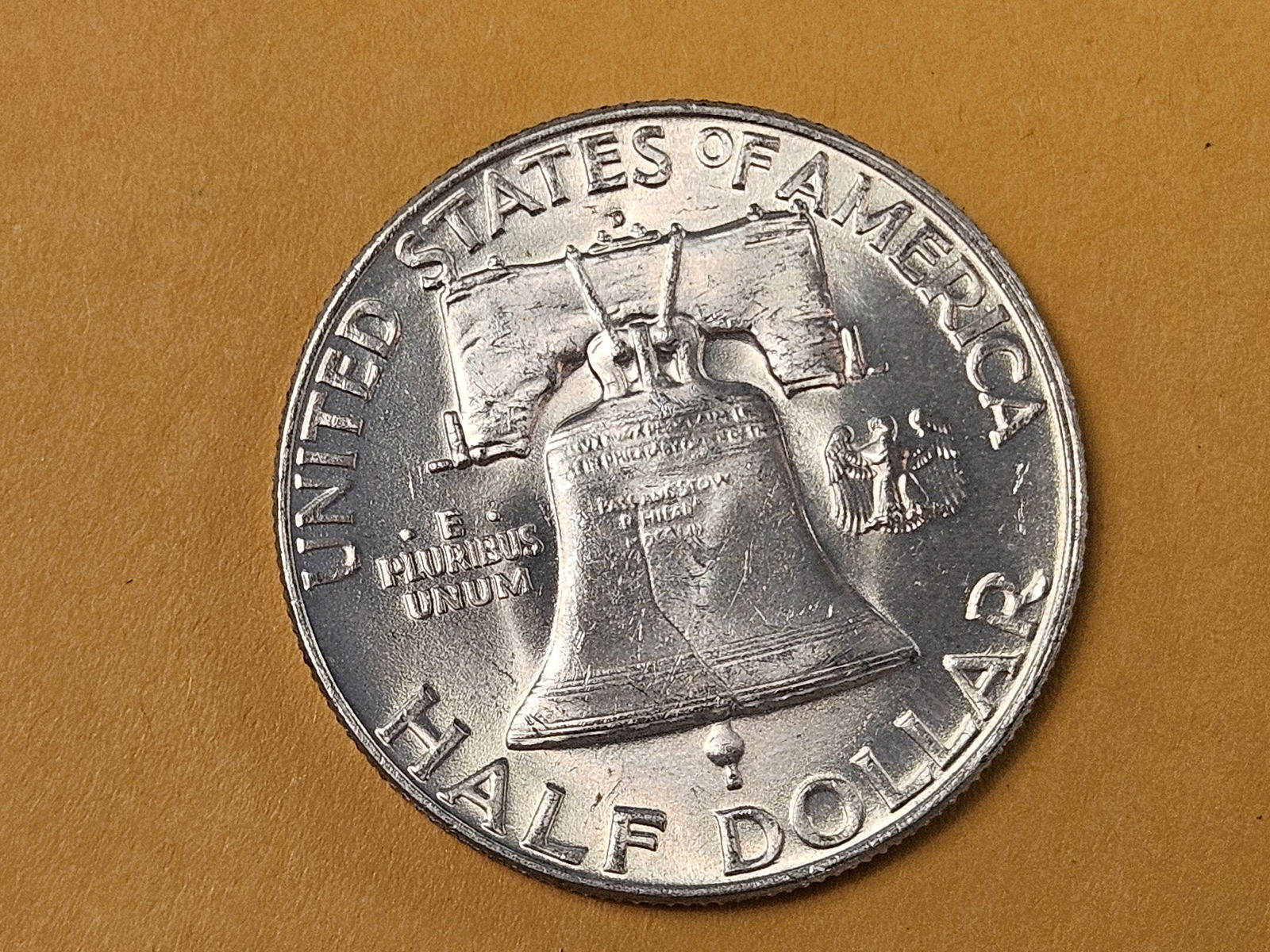 Very Choice Brilliant Uncirculated 1950-D Franklin Silver Half Dollar - 5